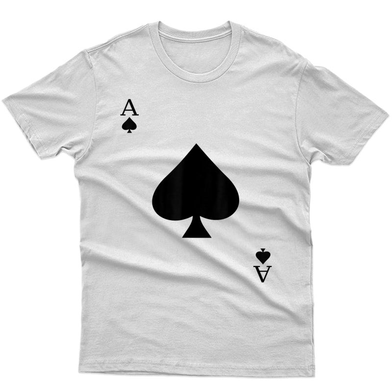 Ace Of Spades Deck Of Cards Halloween Costume T-shirt