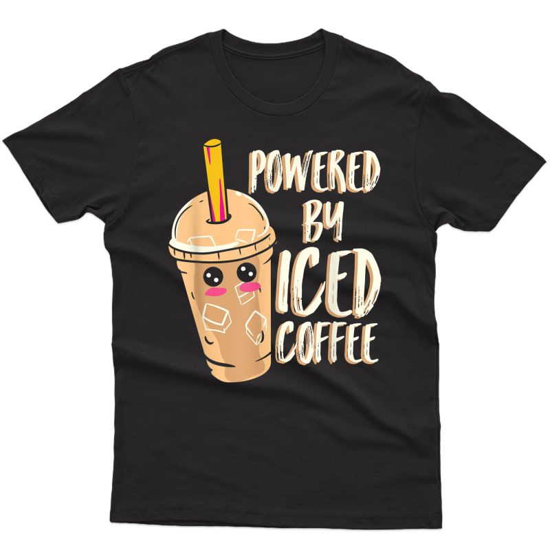 Anime Lover Gifts Iced Coffee Kawaii T-shirt
