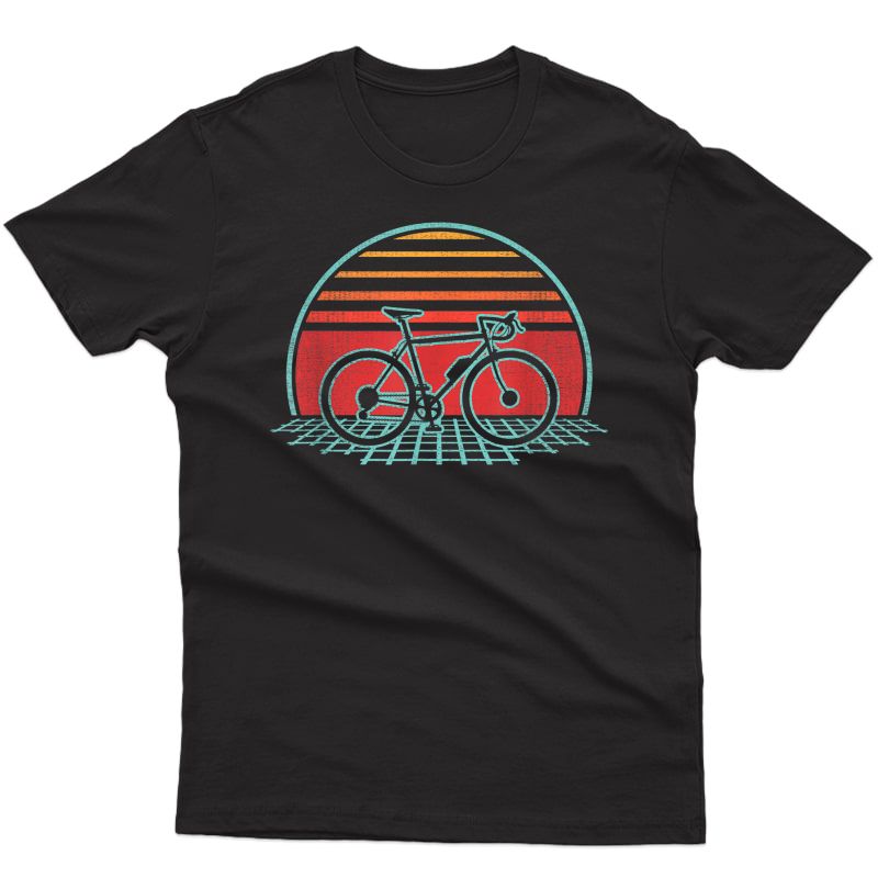 Bicycle Retro Vintage Cycling 70s 80s Style Gift T-shirt | Minaze