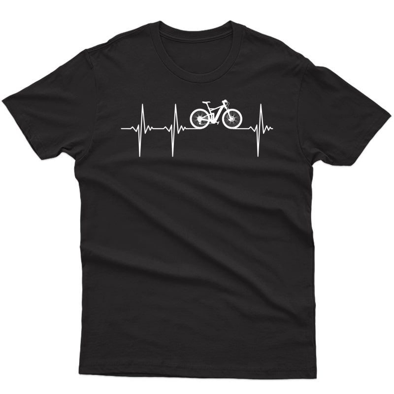 Bicycle T-shirt - Heartbeat Cycling - Mtb Lover - Bike Rider