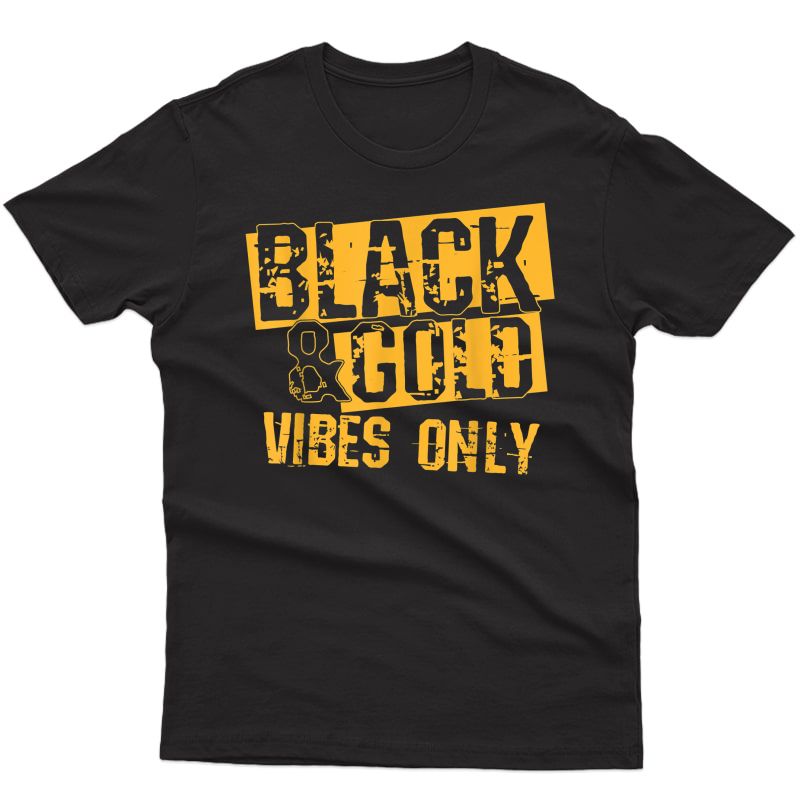 Black Gold Game Day Group Shirt For High School Football T-shirt