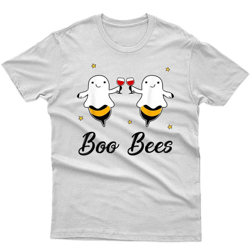 Boo Bees Drink Wine Halloween T-shirt