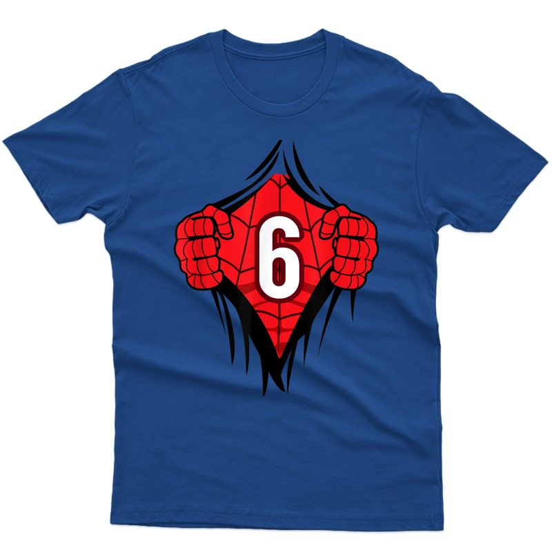  Superhero Comic Birthday Shirt 6 Year Old Cartoon