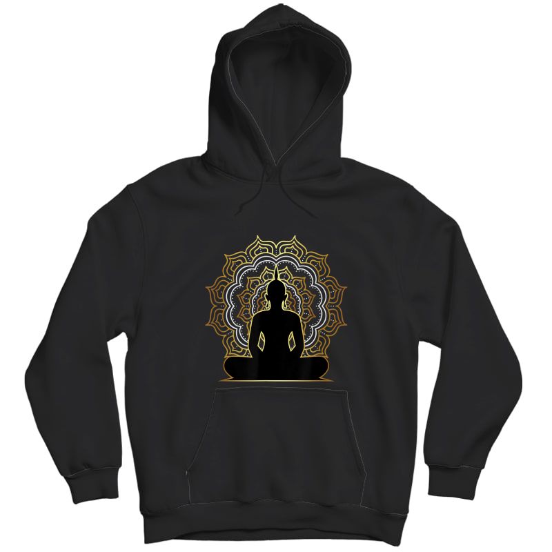 Buddha Meditation T Shirt, Spiritual Buddhist Yoga Tee Unisex Pullover Hoodie
