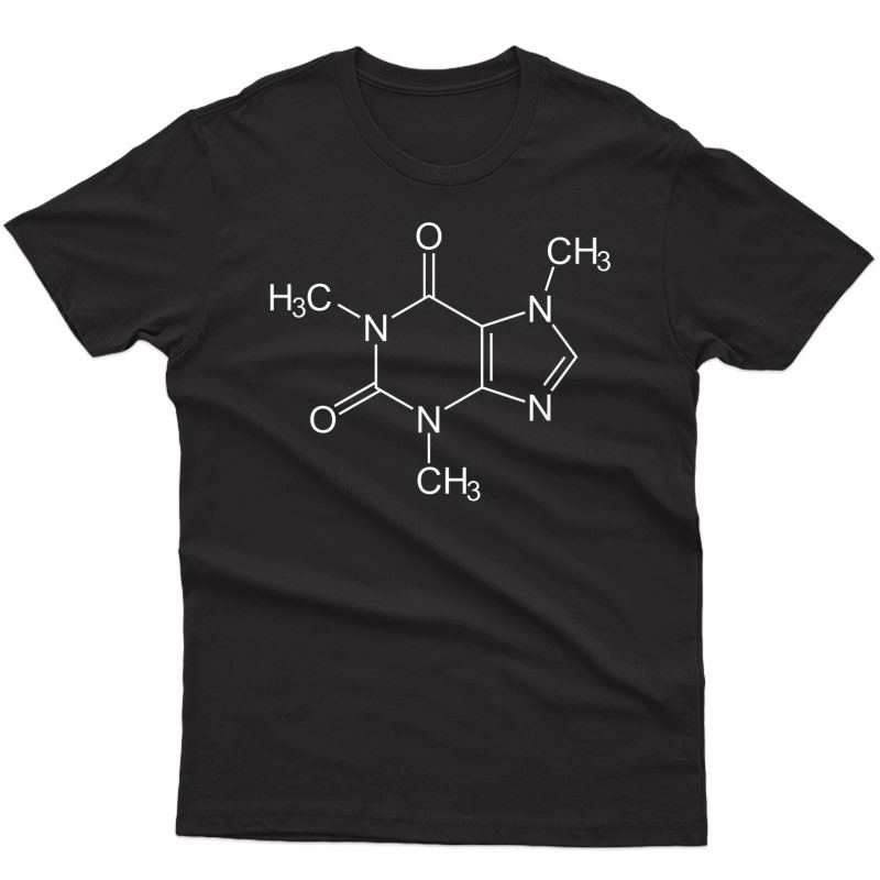 Caffeine Molecule Coffee Lovers T-shirt T-shirt