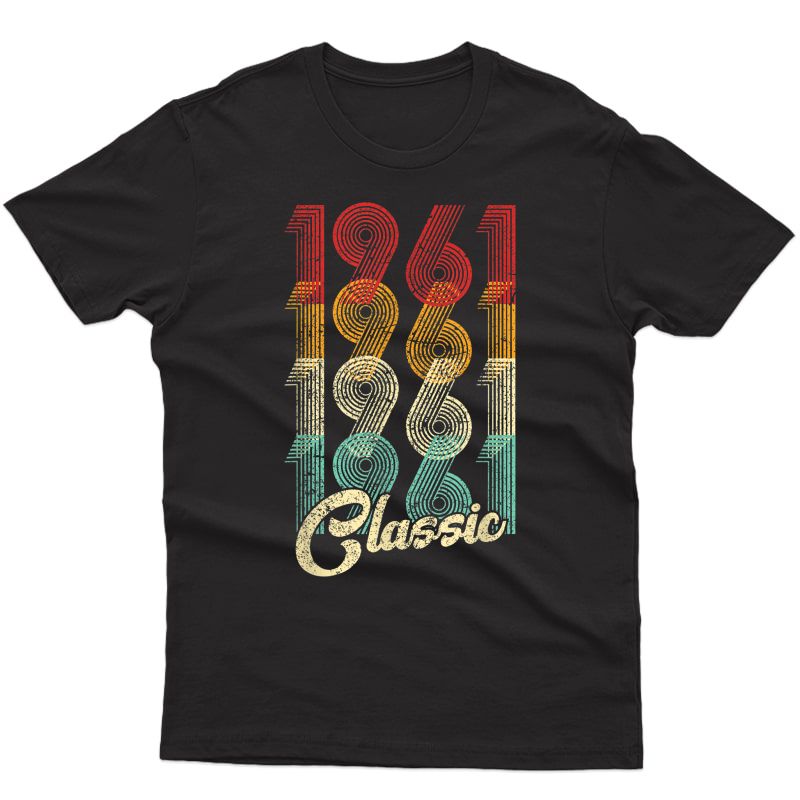Classic 1961 Vintage 60th Birthday Gift T-shirt