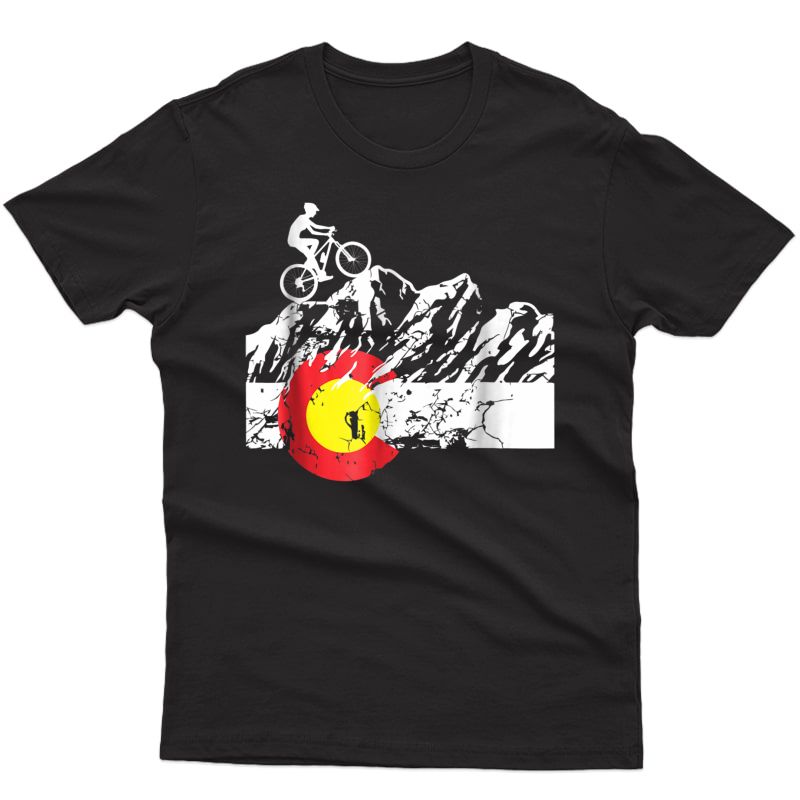 Colorado Mountain Biking - Cycling - Bicycle T-shirt