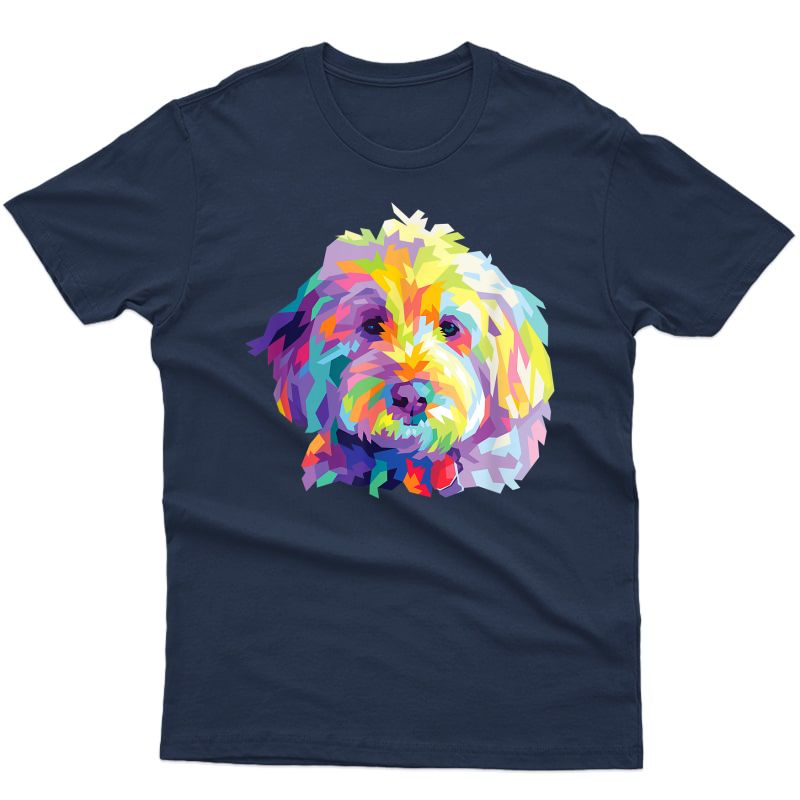 Colorful Dog Goldendoodle Gift Labradoodle Pet Bernedoodle T-shirt