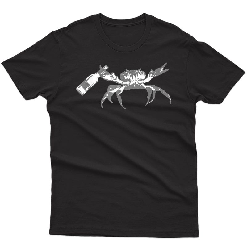 Crab Drinking Beer T-shirt