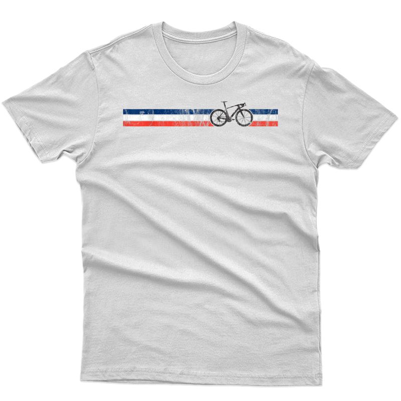 Cyclist Flag France French Bike Racing Cycling Design T-shirt