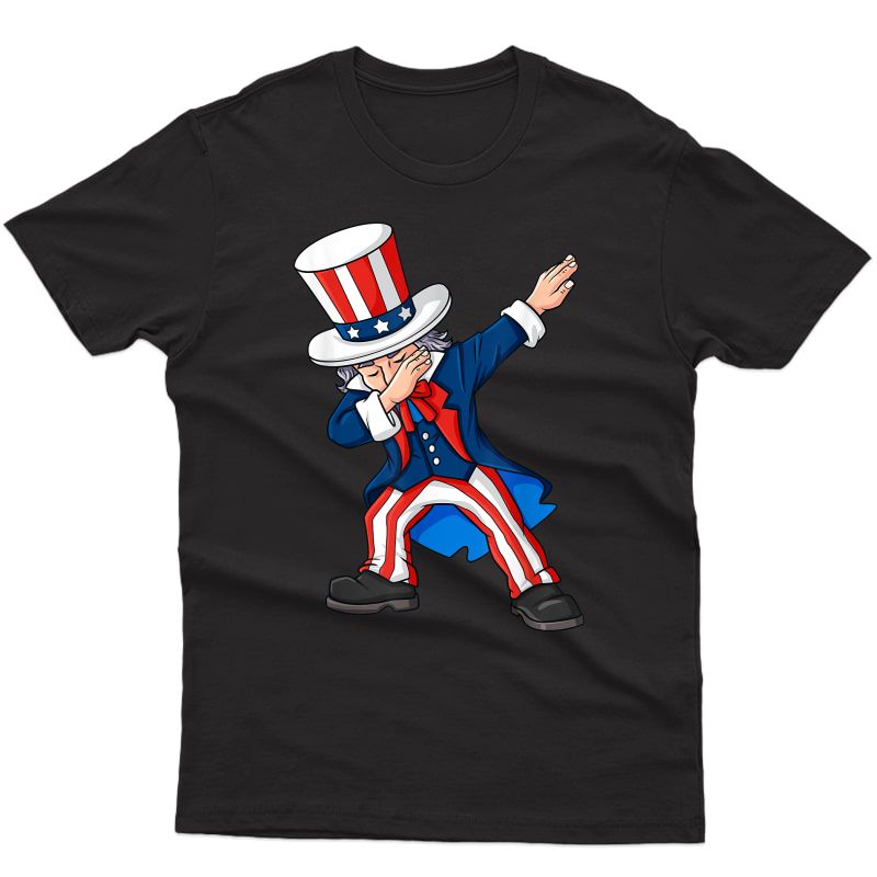 Dabbing Uncle Sam 4th Of July Dab Girls T-shirt