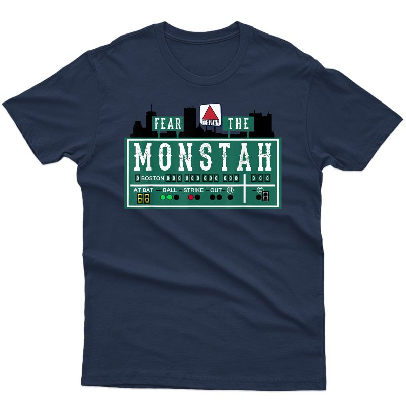 Fan Of Fenway Boston Baseball Monster R The Monstah T-shirt