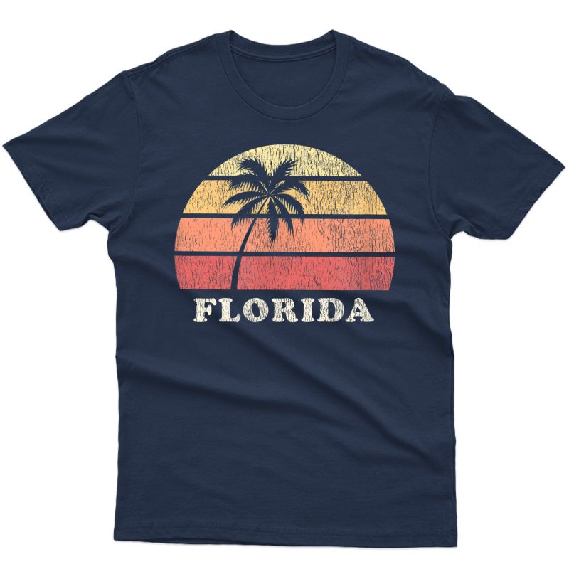 Florida Keys Fl Vintage 70s Retro Throwback Design T-shirt