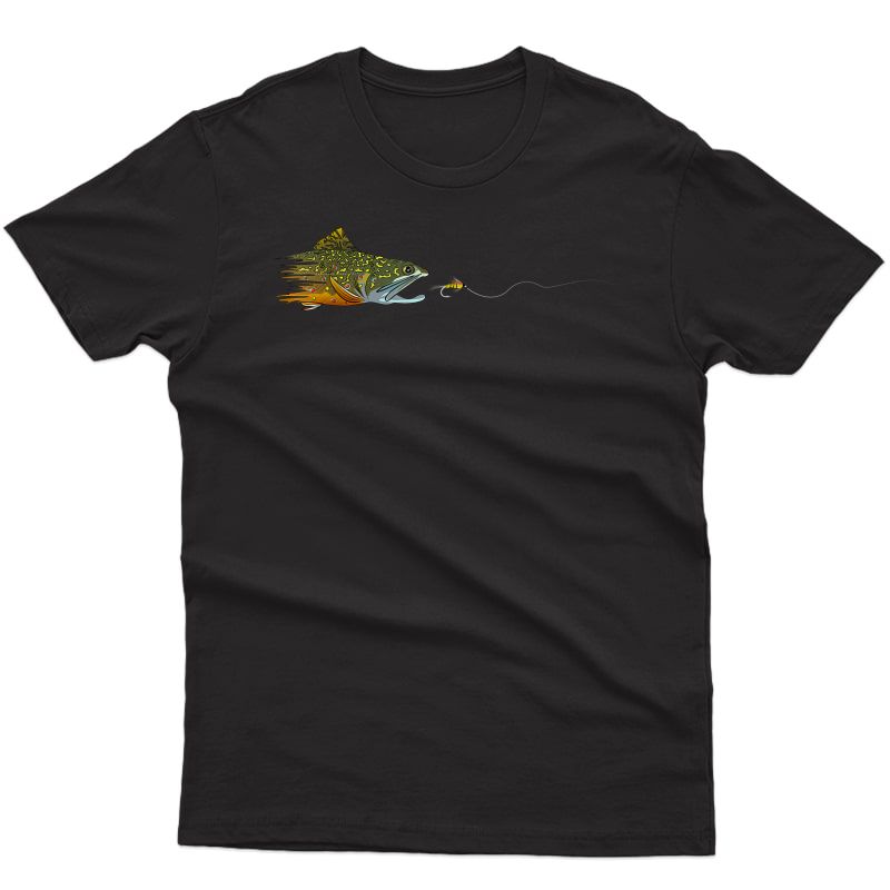 Fly Fishing Brook Trout Dry Fly Tying Fisherman T-shirt