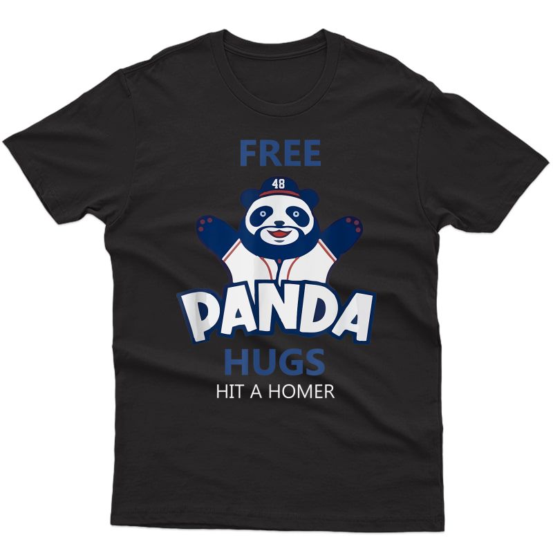 Free Panda Hugs Braves Hit A Homer T-shirt