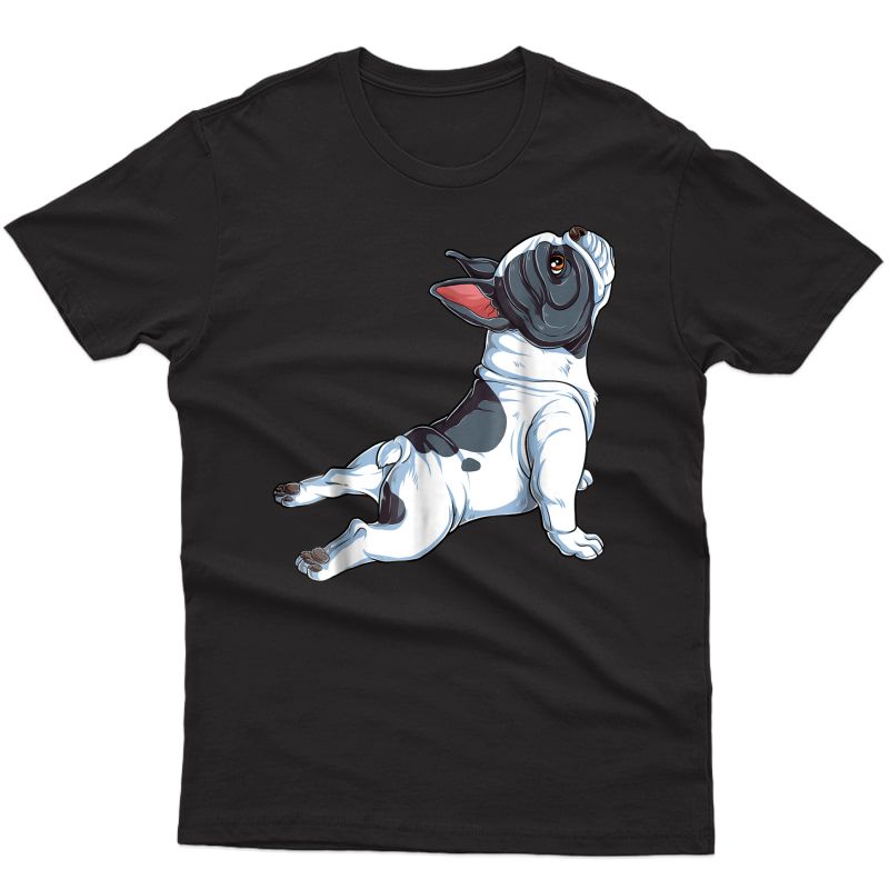 French Bulldog Yoga T Shirt Frenchie Namaste Funny Gift