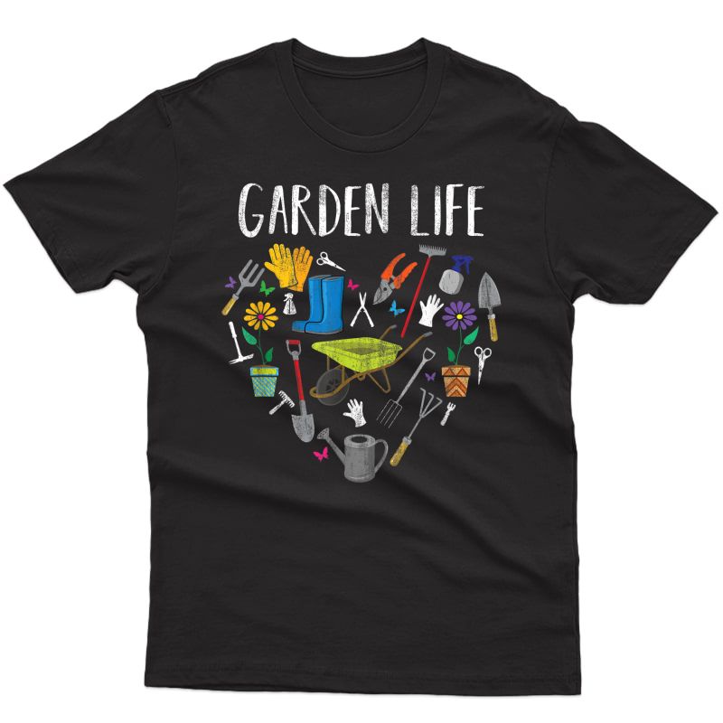 Funny Distressed Garden Life Gardening Tshirt Gift Ideas T-shirt