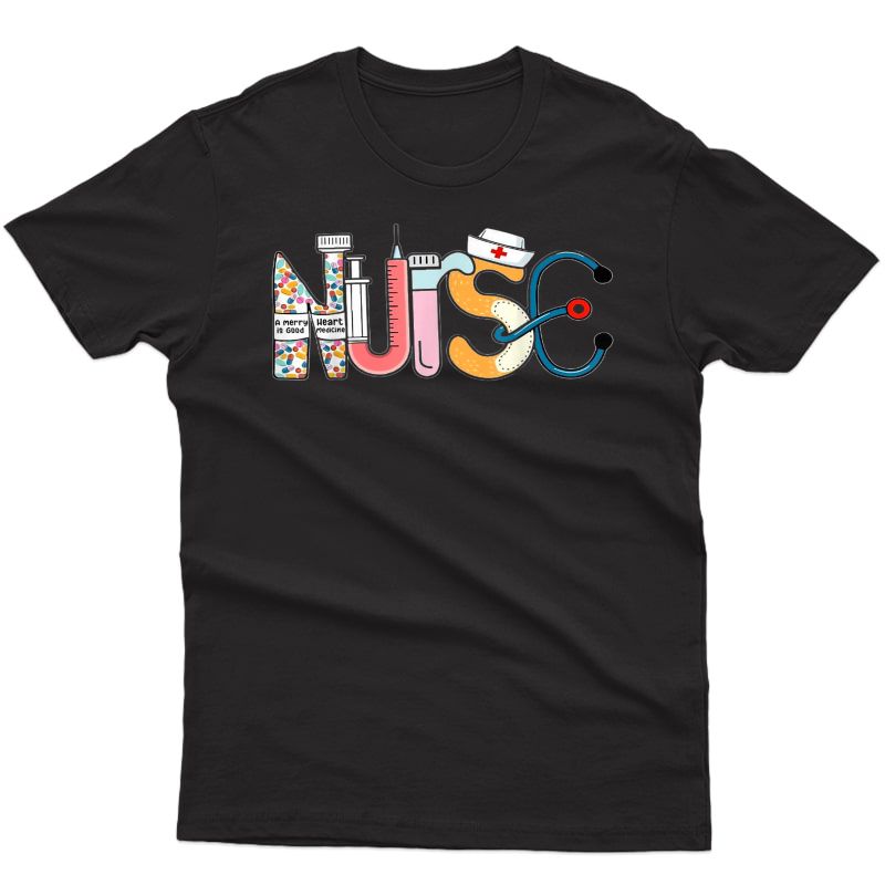Funny Nurse Hearting Shirt For Girls Love Nursing Day T-shirt