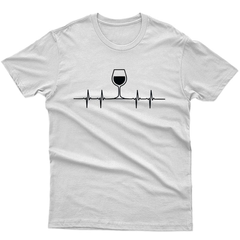 Funny T-shirt | Wine Heartbeat Graphic Tee