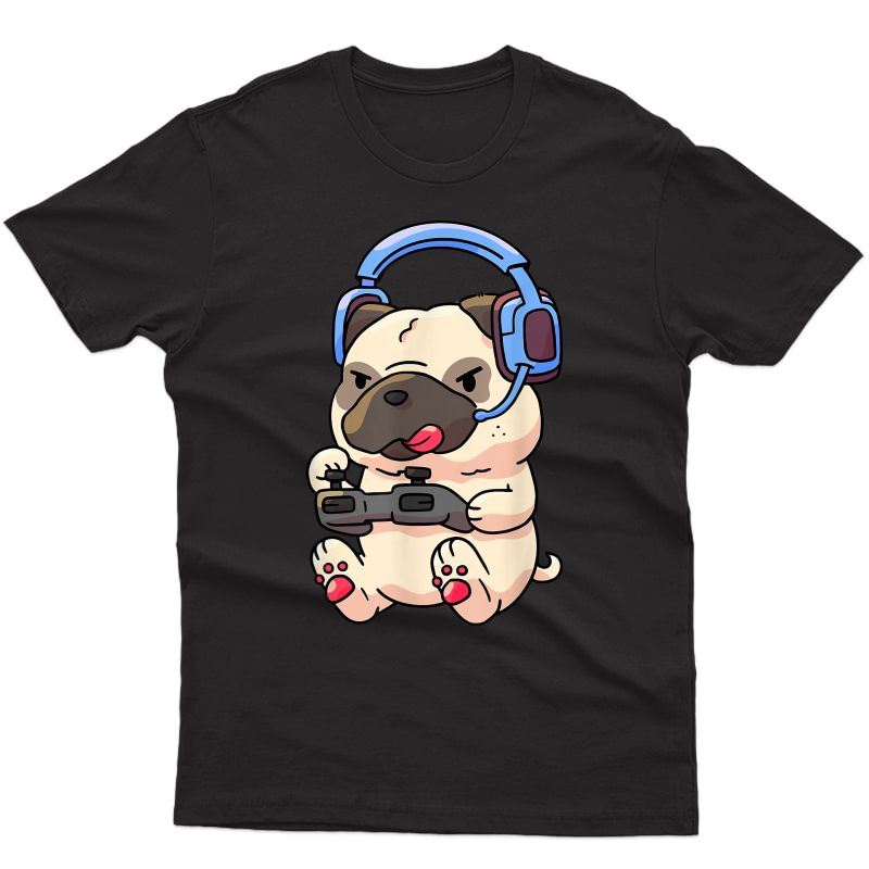 Gamer Pug Gaming Pugs Video Game Gift T-shirt