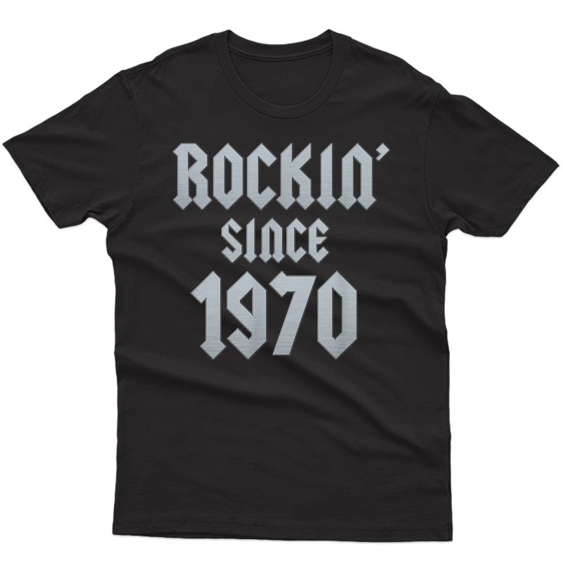 Gift For 50 Year Old: Classic Rock 1970 50th Birthday T-shirt