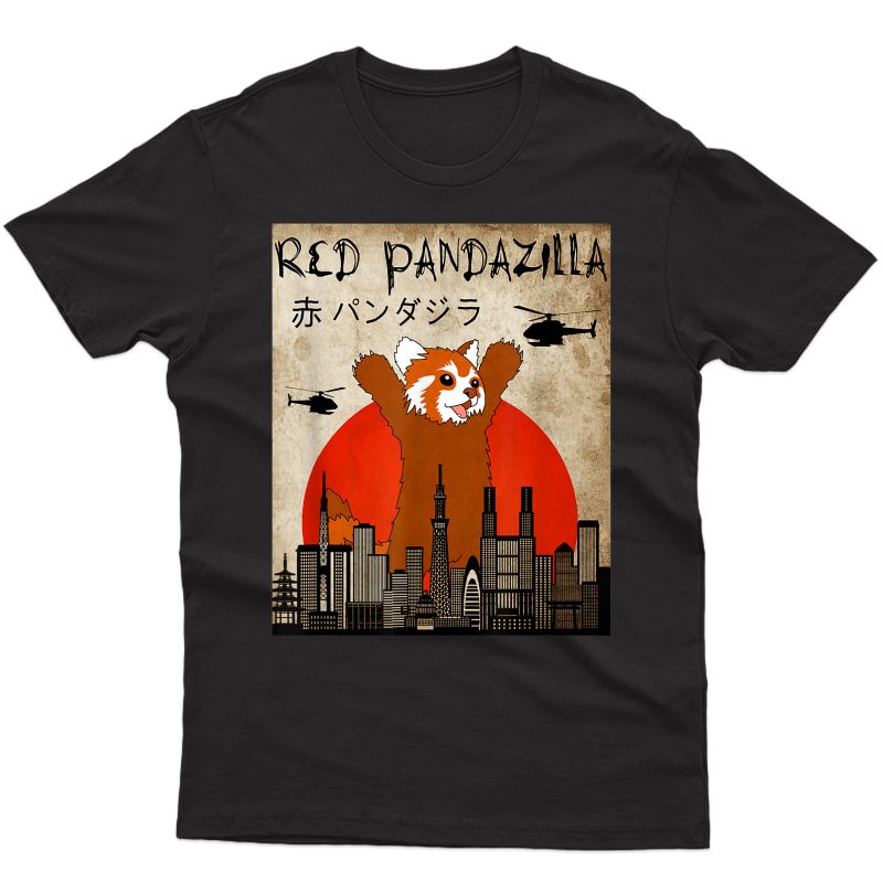 Gift For Red Panda Lover - Red Pandazilla T-shirt