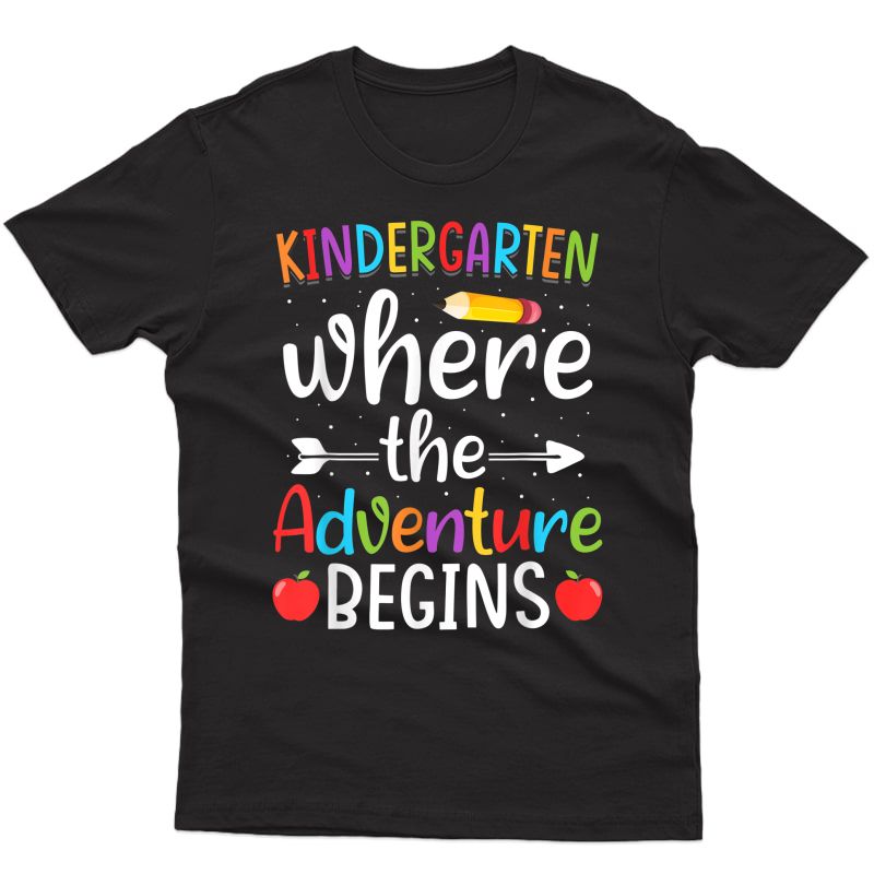 Kindergarten Where The Adventure Begins Shirt Kinder Tea T-shirt