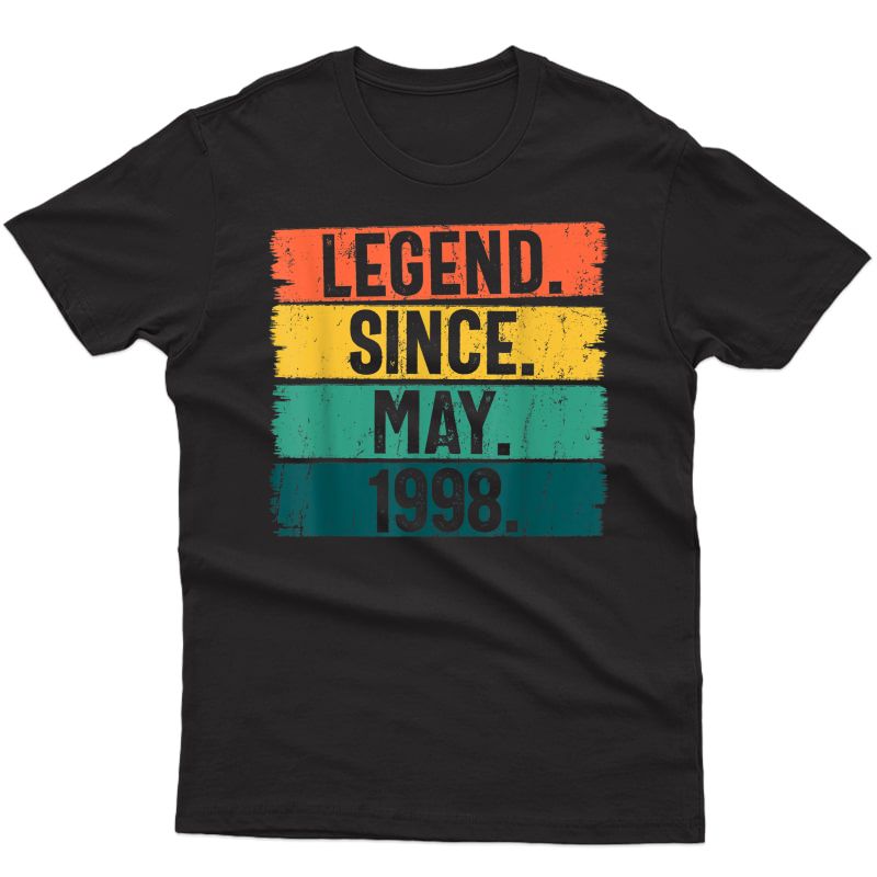 Legend Since May 1998 23rd Birthday Gifts Funny 23 Years Old T-shirt