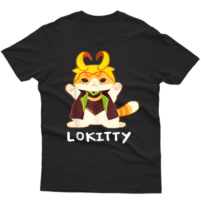 Lokitty T-shirt Gift For Cat Lovers Funny Cat Cute Cat