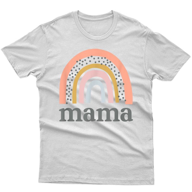 Mama Mini Boho Rainbow Mother Daughter Matching T-shirt