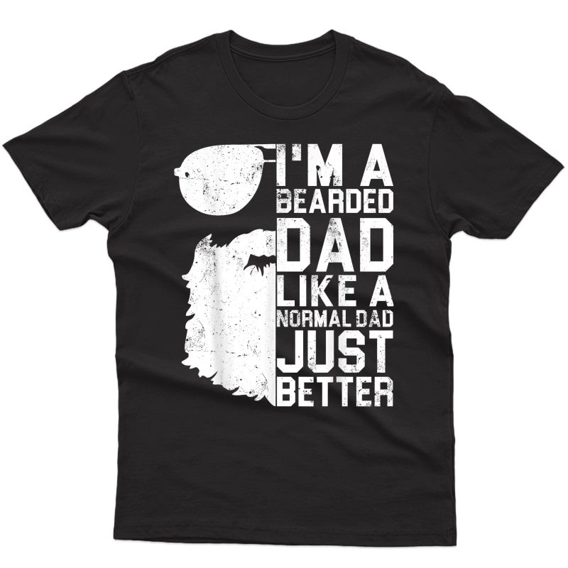 S Bearded Dad Shirt Funny Beard Humor Father's Day Gift Idea