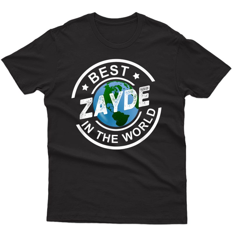 S Best Zayde In The World Yiddish Jewish Grandpa Father's Day T-shirt
