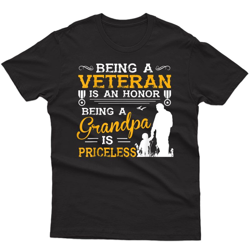 S Veteran Grandpa Shirt, Gift For Grandfather T-shirt