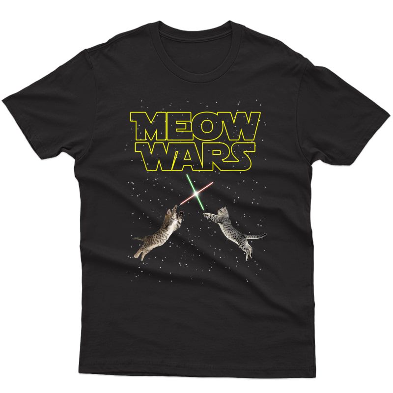 Meow Wars Tshirt, Cat Wars Shirt, Funny Cat Shirt, Cat Lover T-shirt