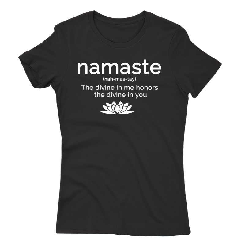 Namaste Buddha Lotus Flower Yogi Yoga Quote T-shirt