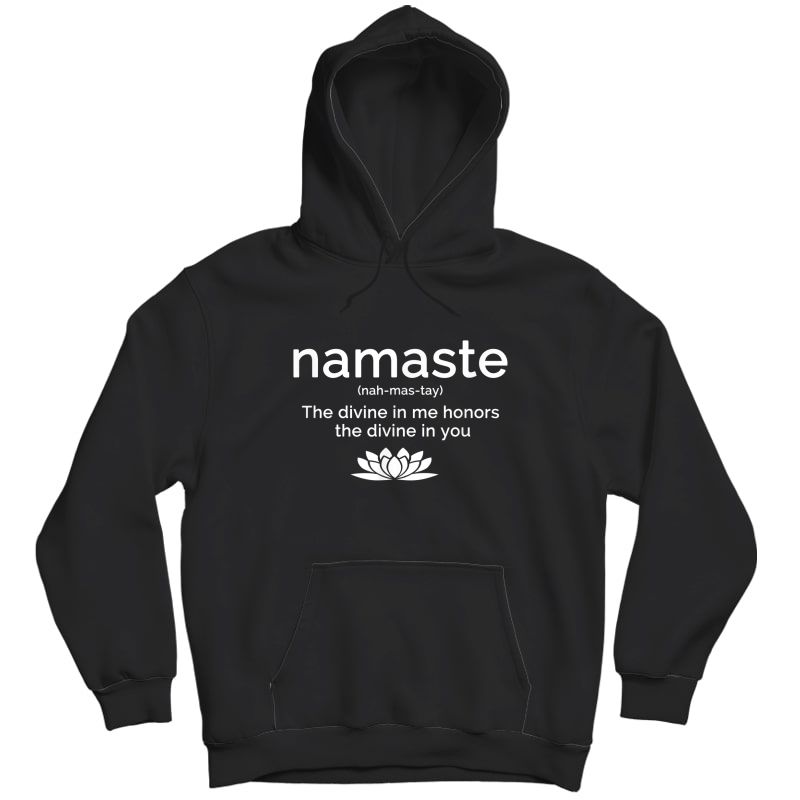 Namaste Buddha Lotus Flower Yogi Yoga Quote T-shirt Unisex Pullover Hoodie