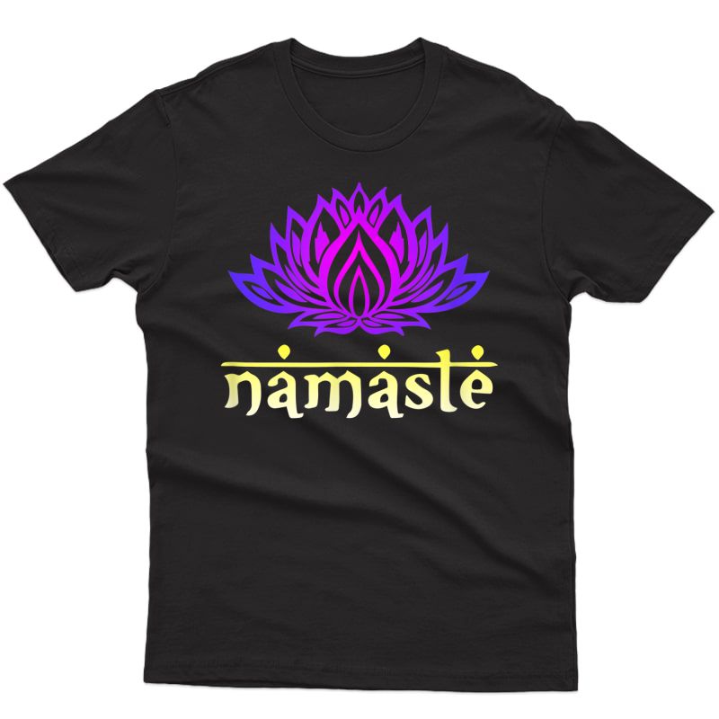 Namaste T-shirt - Lotus Flower Shirt - Spiritual Yoga Om