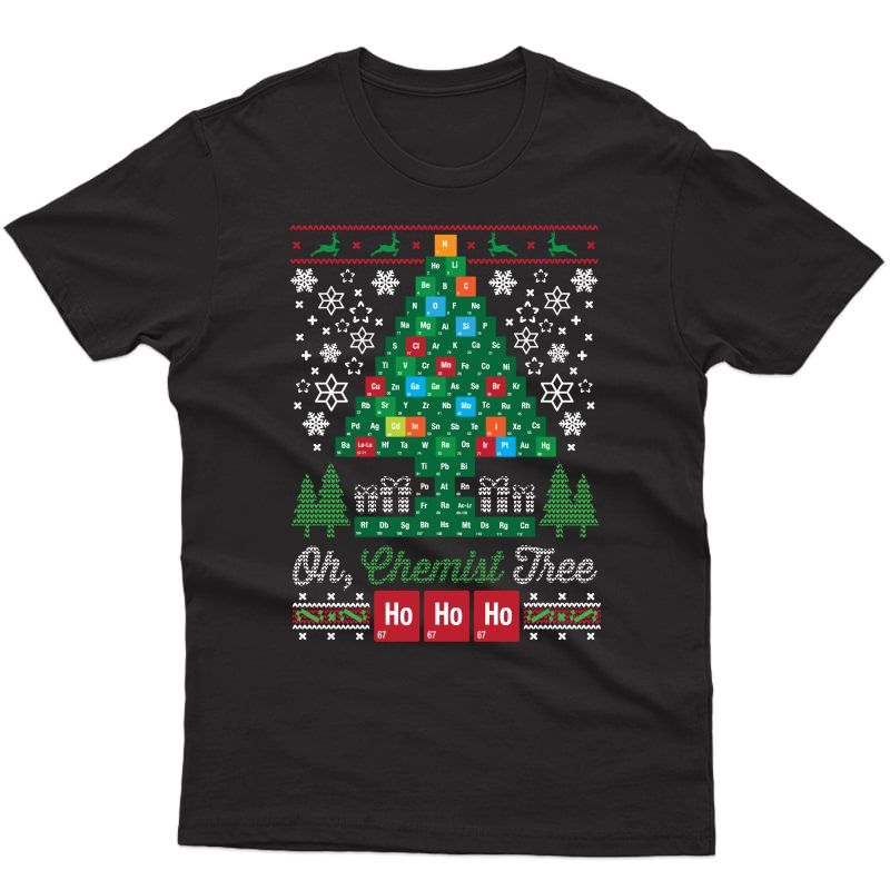 Oh Chemist Tree Merry Christmas Ugly Shirts