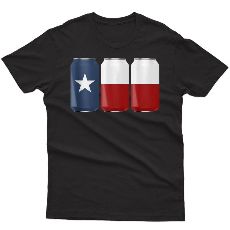 Patriotic Beer Cans Usa American Texas Flag Tank Top Shirts