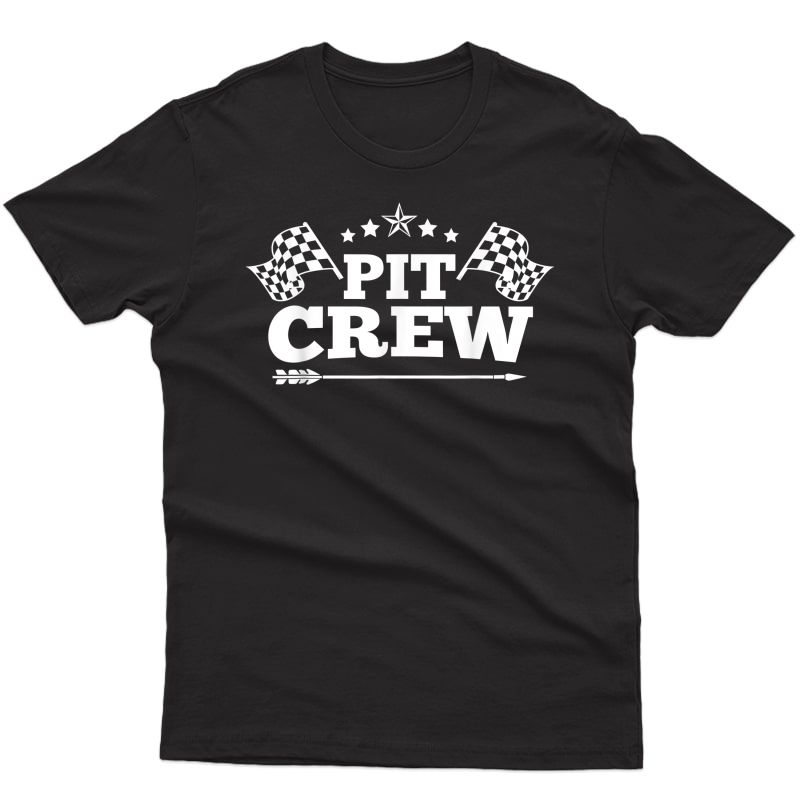 Pit Crew Funny Race Track Racing Mechanic Car Parties Drive T-shirt