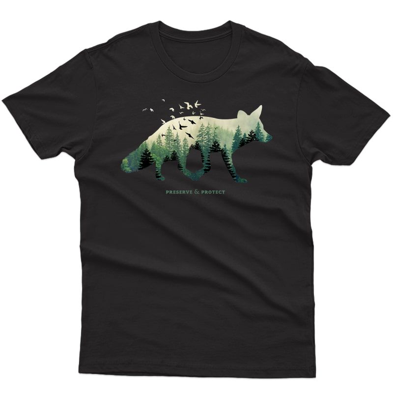 Preserve & Protect Vintage National Park Fox Forest T-shirt