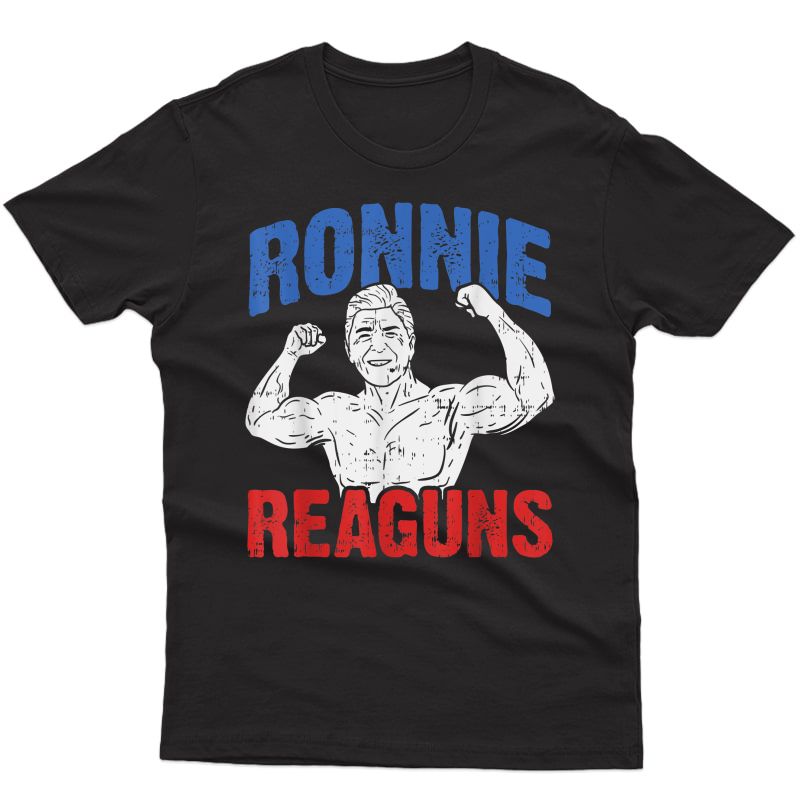 Ronnie Reaguns Ronald Reagan Usa 4th Of July Gym Patriot T-shirt