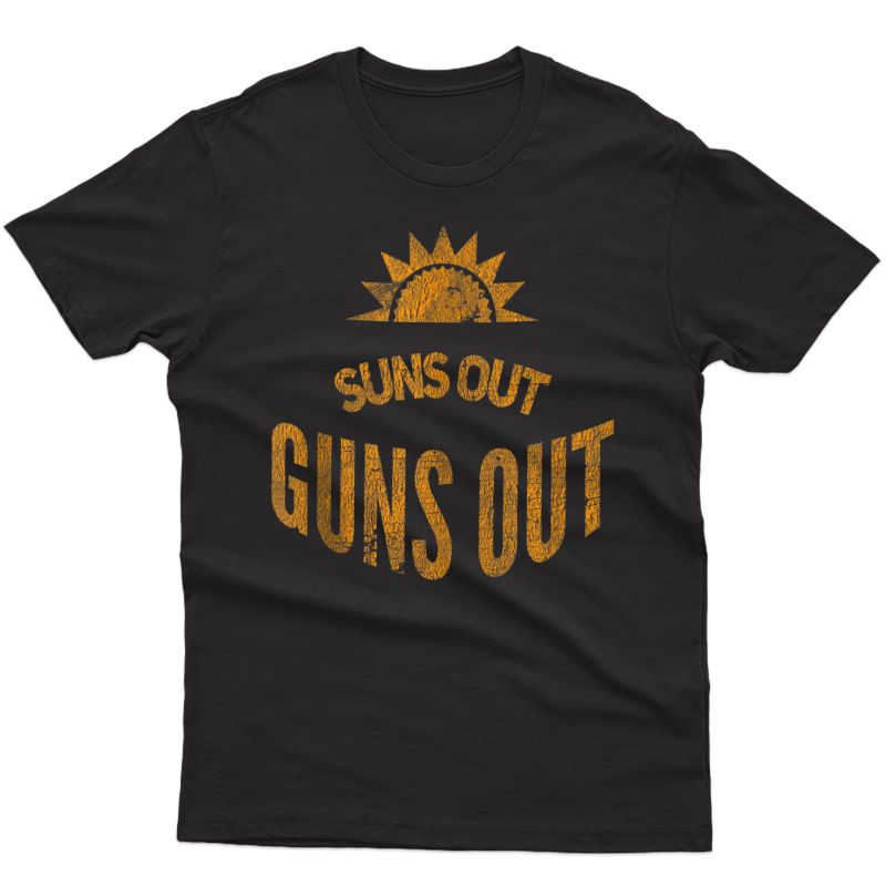 Suns Out Guns Out Tank Top S Funny Gym Sunsout Tank Top Shirts