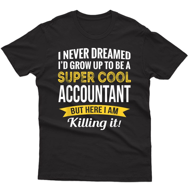 Super Cool Accountant Tshirt Gifts Funny T-shirt