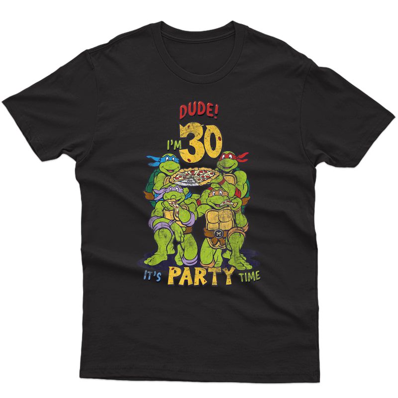 Teenage Mutant Ninja Turtles 30th Birthday Pizza Party T-shirt