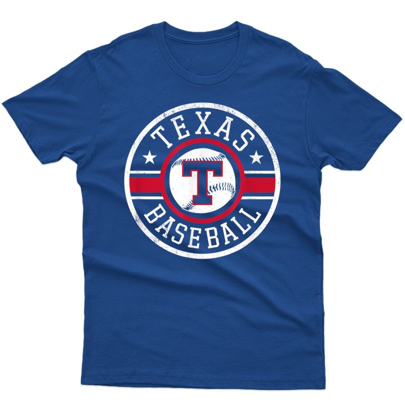 Texas Baseball Tx Vintage Distressed Gameday Ranger Gift T-shirt
