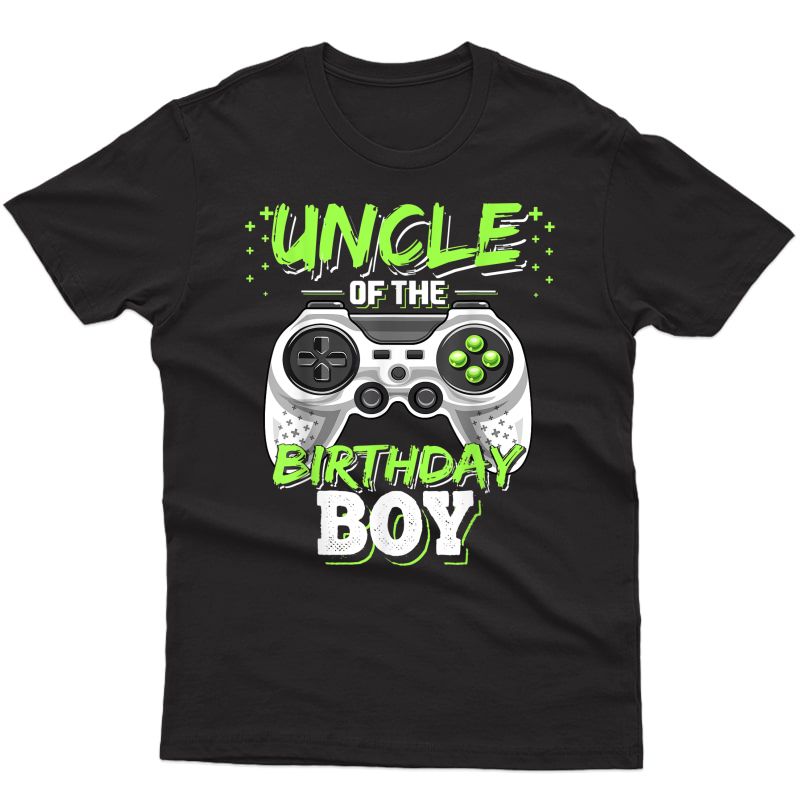 Uncle Of The Birthday Boy Matching Video Game Birthday Gift T-shirt