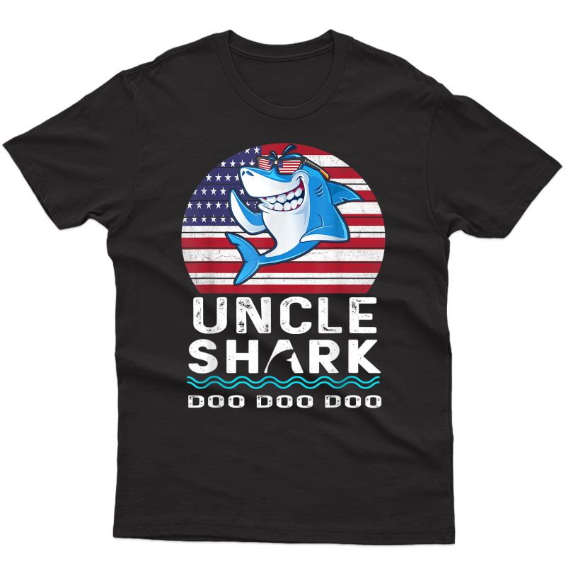 Uncle Shark Shirt Fathers Day Gift From Wife Son Daughter