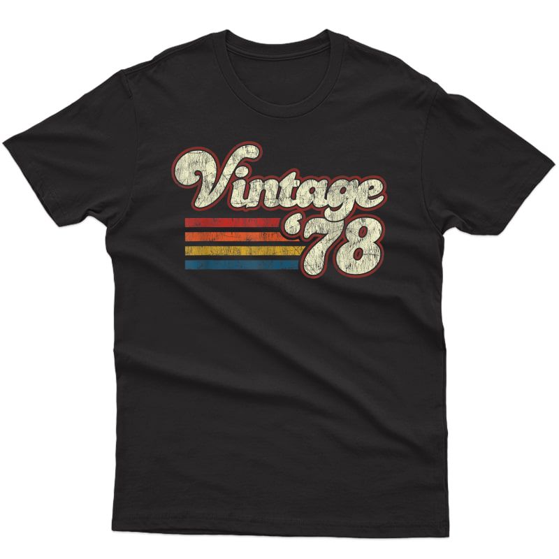 Vintage 1978 43rd Birthday T-shirt