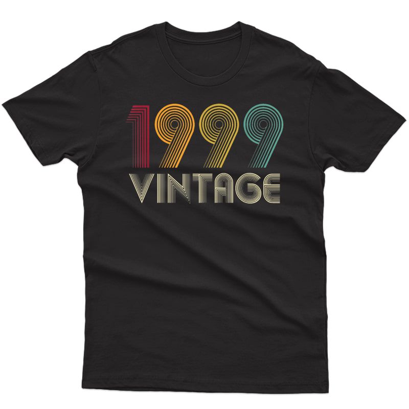 Vintage 1999 Tshirt 22th Birthday Gifts 22 Years Old T-shirt